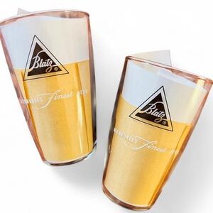 Blatz Beer Glass Set